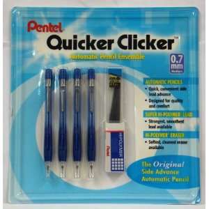   Automatic Pencil Ensemble O.7 mm Medium   4 Pack: Office Products