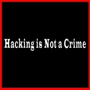 HACKING IS NOT A CRIME (Linux Hack UNIX Hacker) T SHIRT  