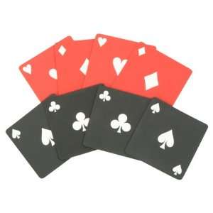  Aces & Clubs Drink Coasters Set: Sports & Outdoors