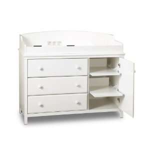  Cotton Candy Collection Changing Table in Pure White 