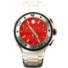 Carbon 14 Mens E2.1 Earth Chronograph Black and Red Dial Watch