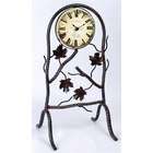 AA Importing Wrought Iron Clock in Black Finish by AA Importing