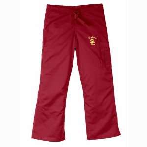 USC Trojans NCAA Cargo Style Scrub Pant (Crimson) (3X Large)