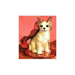  Chihuahua Devil Figure  White, Tan Toys & Games