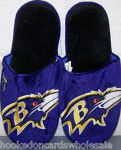 Baltimore Ravens Big Logo Slippers NFL Mens  