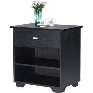 Enitial Lab Astro Classic 1 Drawer Night Stand   Black  