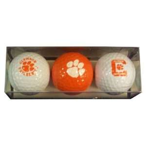Clemson Tigers 3 Pack Golf Balls 