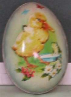 OLD Duck & FROG Metal EASTER EGG Candy Container HONG KONG  
