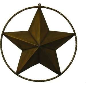 Tin Star in Rope Iron Circle 