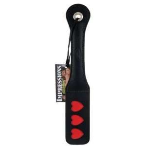  12inches leather heart impression paddle