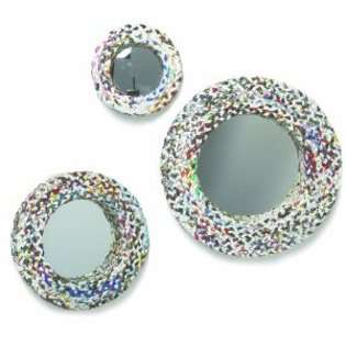   Green Article Set of 3 Recycled Magazines Mirrors 