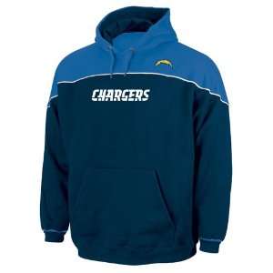  San Diego Chargers NFL Blitz Hooded Fleece Pullover (Navy) (Medium 