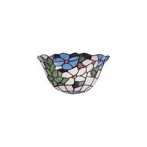 Dale Tiffany Art Glass Flower Basket Wall Sconce