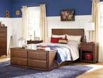 Youth Pine Full Captains Bed  