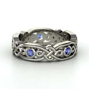  Brilliant Alhambra Band, Sterling Silver Ring with 