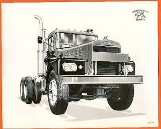 50/60s Brockway Huskie Diesel Semi Truck 8x10  