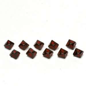  Obsidian d10 Set, 12mm Dwarven Stones Toys & Games