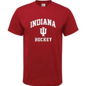   Hoosiers Cardinal Red Youth Hockey Arch T Shirt