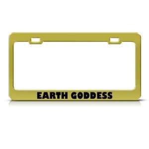  Earth Goddess God Metal license plate frame Tag Holder 