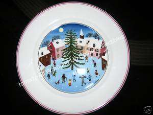 Villeroy Boch Naif Christmas Salad Plates Set of 6 New  