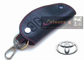TOYOTA Car Key Chain Leather Holder Cover Case Remote COROLLA  