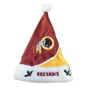    Washington Redskins NFL Color Block Santa Hat: Sports & Outdoors