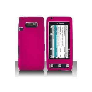  LG VS750 Fathom Rubberized Shield Hard Case Rose Pink 