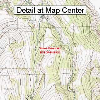  USGS Topographic Quadrangle Map   Steet Mountain, Oregon 