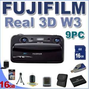  Fujifilm FinePix Real 3D W3 Digital Camera BigVALUEInc 9PC 