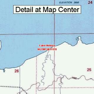USGS Topographic Quadrangle Map   Lake Helena, Montana (Folded 
