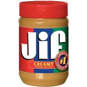 Jif Peanut Butter Creamy 18 oz (Pack of Grocery & Gourmet Food
