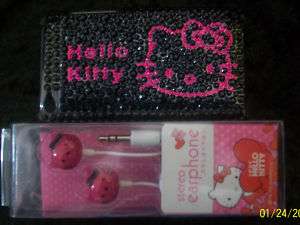 HELLO KITTY IPOD Touch 4g Case Cover 3.5mm Earbud Set  