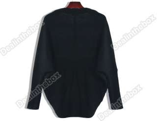 Womens Batwing Cape Poncho Knit Top Cardigan Sweater Coat Outwear 