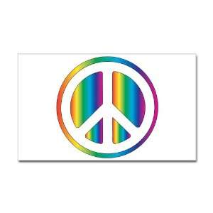    Sticker (Rectangle) Chromatic Peace Symbol 