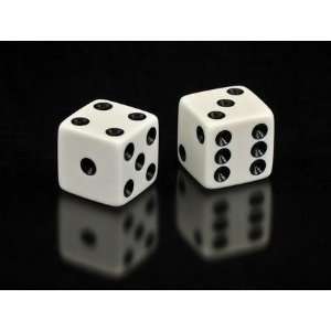 Game Dice 5/8 in. White Pack of 20