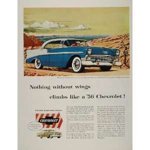  1956 Ad Chevrolet Bel Air Sport Sedan Two Tone Chevy 