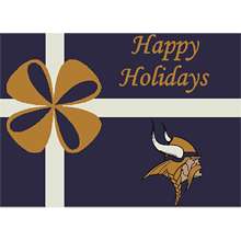   Minnesota Vikings Holiday 3 Ft. 10 In. x 5 Ft. 4 In. Rug   