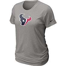 Nike Houston Texans Womens Legend Logo Grey Dri FIT T Shirt   NFLShop 