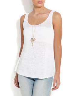 White (White) White Knitted A Line Vest  238565710  New Look