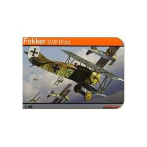   : Fokker D VII (Fok) BiPlane (Plastic Kit) 1 48 Eduard: Toys & Games