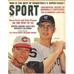  Detroit Tigers Magazine   Sport April 1962 Norm Cash; Vada 