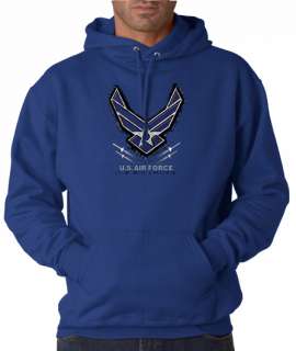 Air force USA Logo Symbol 50/50 Pullover Hoodie  