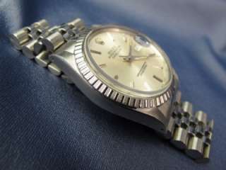  Vintage Rolex Datejust Stainless Silver Dial Ref 16030 Jubilee #384