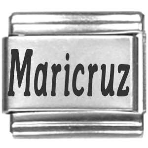  Maricruz Laser Name Italian Charm Link Jewelry