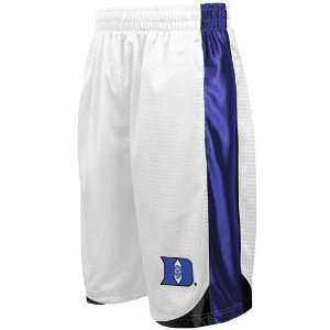    Duke Blue Devils White Vector Workout Shorts: Sports & Outdoors