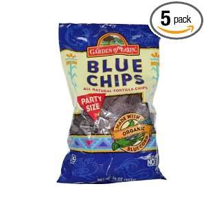 Garden of Eatin Fiesta Size Blue Tortilla Chips, 22 Ounce (Pack of 5 
