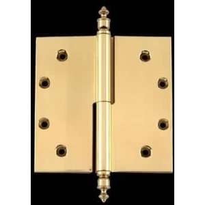  5 x 5 inch Right Lift Off Square Door Hinge w/ finial 
