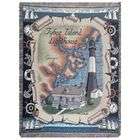   Home Tybee Island Georgia Lighthouse Tapestry Throw Blanket 50 x 60