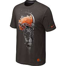 Nike Cleveland Browns Tri blend Helmet T Shirt   NFLShop