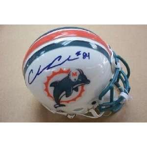  Autographed Chris Chambers Mini Helmet   Autographed NFL 